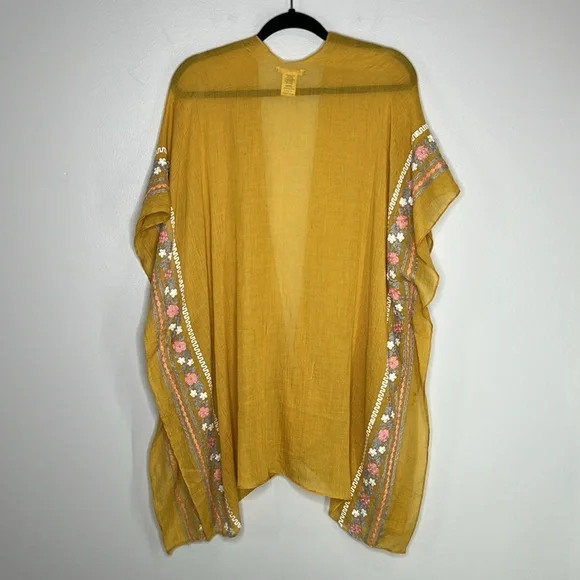 Do Everything In Love boho embroidered Kimono style cardigan - Picture 10 of 11